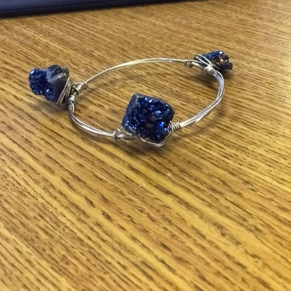 bourbon & boweties inspired wire wrapped bracelet